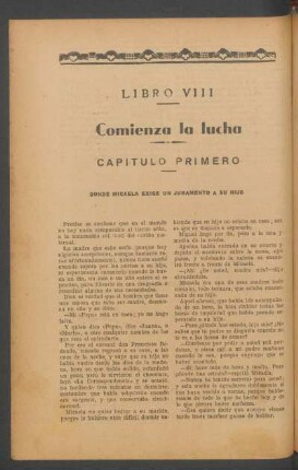 Libro VIII - Comienza la lucha