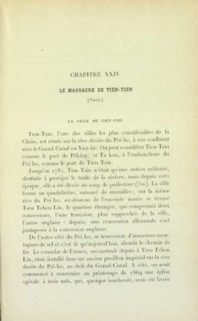 CHapitre XXIV. Le massacre de Tien-Tsin (Suite)