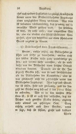 8) Bibliothek der Franciscaner.