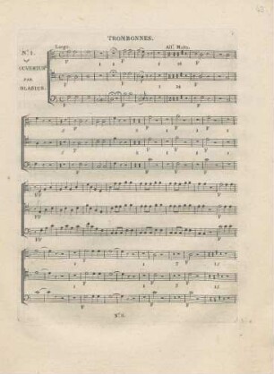 No. 1 Ouverture. Par Blasius.