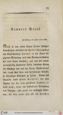 Neunter Brief