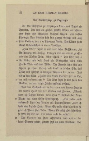 Der Barbierjunge zu Segringen