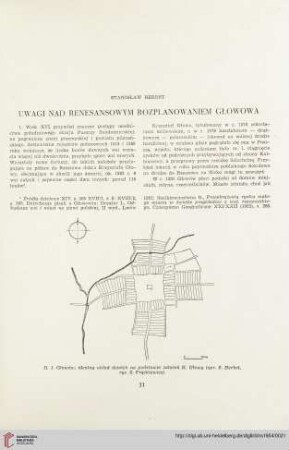 16: Uwagi nad renesansowym rozplanowaniem głowowa