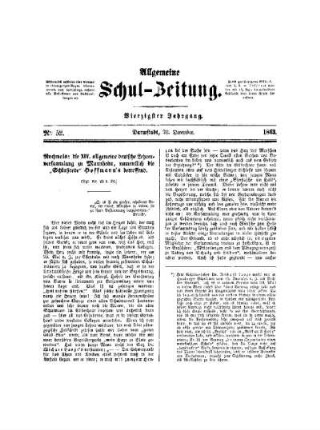 Nochmals: "Die XIV allgemeine deutsche Lehrerversammlung zu Mannheim, namentlich die "Schußrede" Hoffmann's betreffend : (Vergl. Nr. 22 d. Bl.)