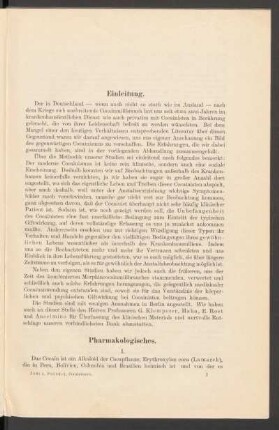 Pharmakologisches.