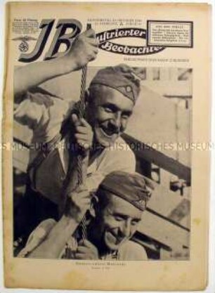 Wochenzeitschrift der NSDAP "Illustrierter Beobachter" u.a. zum Luftkrieg gegen Großbritannien