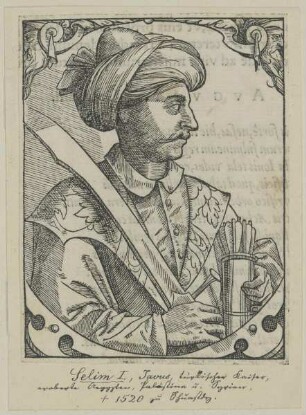 Bildnis des Sultans Selim I. des Strengen