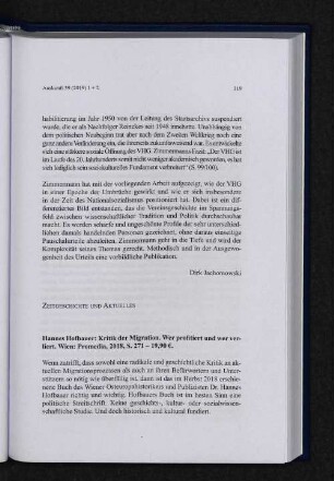 Zeitgeschichte und Aktuelles