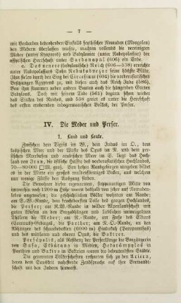 IV. Die Meder und Perser