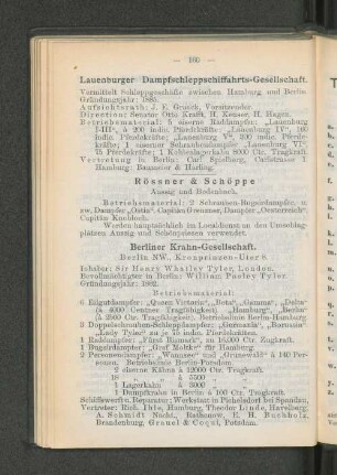 Lauenburger Dampfschleppschiffahrts-Gesellschaft.
