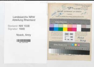 Entnazifizierung Anny Noack , geb. 18.08.1913 (Kauffrau)