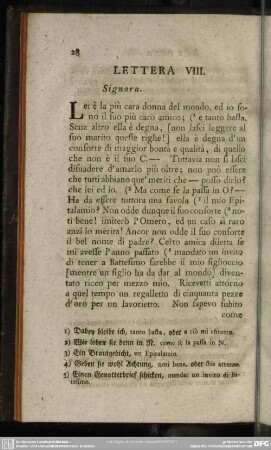 Lettera VIII. Signora