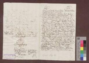 Die badische Landesadministration kauft von mehreren Einwohnern von Kandern 2 Jauchert Wald um 14 Gulden.