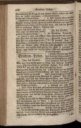 Erndten- Lieder. - Kreuz- und Trost- Lieder.