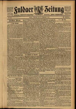 Dritte Ausgabe vom Samstag, den 18. November 1905.