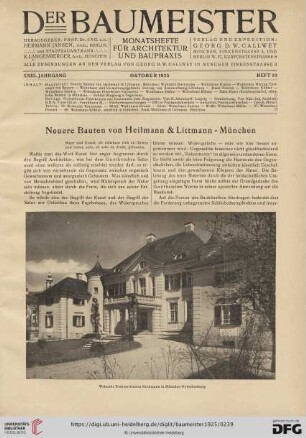 23: Neuere Bauten von Heilmann & Littmann - München