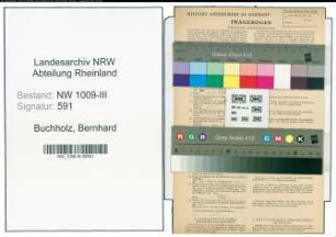 Entnazifizierung Bernhard Buchholz , geb. 04.04.1911 (Revierfoerster)