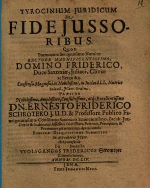 Tyrocinium Iuridicum De Fideiussoribus