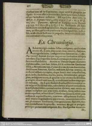 Ex Chronologia