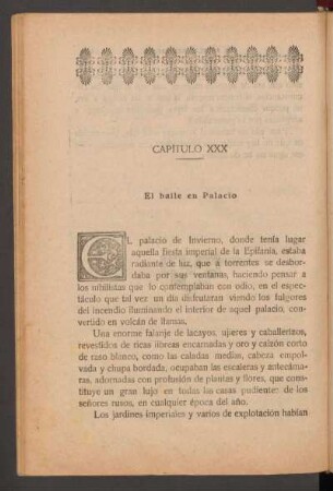 Capítulo XXX - El baile en palacio