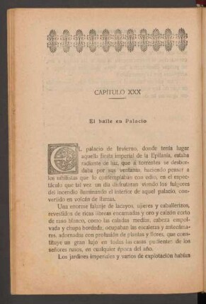 Capítulo XXX - El baile en palacio