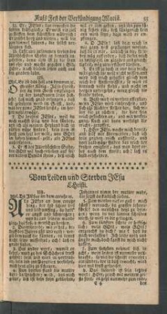 Vom Leiden und Sterben JEsu Christi