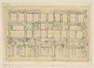 Darstellung einer architekturillusionistischen Fassadenmalerei