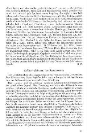 Leibeserziehung am Johanneum