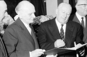 Hausen im Wiesental: Prof. Dr. Minder und Kultusminister Dr. Storz