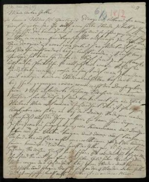 Brief von Johann Heinrich Christian Bang an Friedrich Creuzer