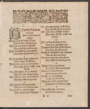 Hoer Himel was || ich sage/ || Erde vernim mein || Klag/ ||