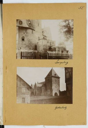 Schloss Spangenberg / Schloss Berlepsch, Witzenhausen: Ansichten (aus: Skizzen- und Fotoalbum 22)