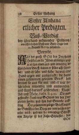 Buß-Predigt.