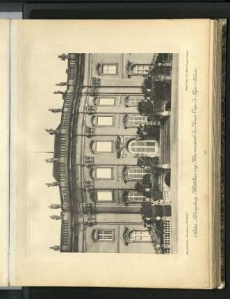Schloss Ludwigsburg. Mittelbau (sog. Marmorsaal) des Neuen Corps de Logis (Südseite)