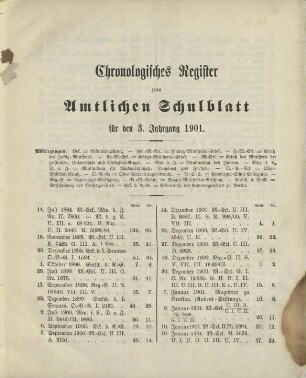 Chronologisches Register