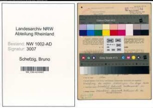 Entnazifizierung Bruno Schefzig, geb. 28.07.1922 (Angest.)