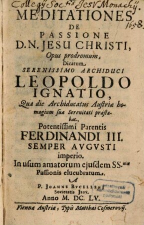 Meditationes de Passione Domini Nostri Jesu Christi