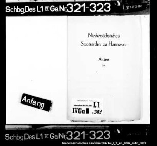 Nachlaß des Hermann Sperver, Kornschreiber des Domkapitels zu Hildesheim