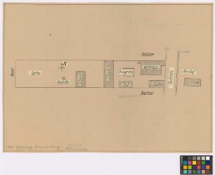 Schlalach (Kreis Zauch-Belzig): Hof [Nichelmann]. Lageplan