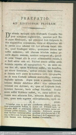 Praefatio Ad Editionem Priorem