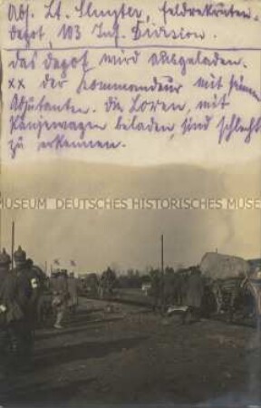 Stellung an der Front