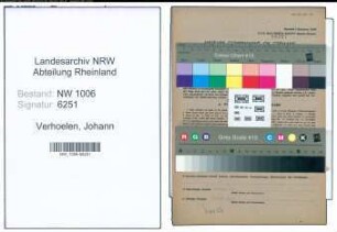 Entnazifizierung Johann Verhoelen , geb. 12.05.1904 (Hilfspolier)