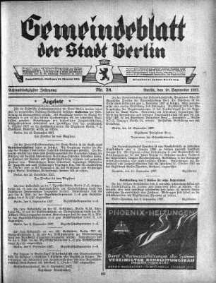 1927,38: Nr. 38, 18. September 1927