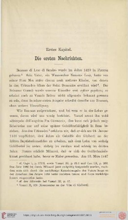 Erstes Kapitel: Die ersten Nachrichten