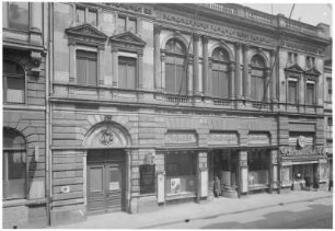 Dresden, Waisenhausstraße 23, Börse, Ansicht nach Umbau des Erdgeschosses