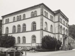 Tharandt. Hauptgebäude der Fachrichtung Forstwissenschaften an der TU Dresden (Fakultät Umweltwissenschaften), Pienner Straße 8. Außenansicht