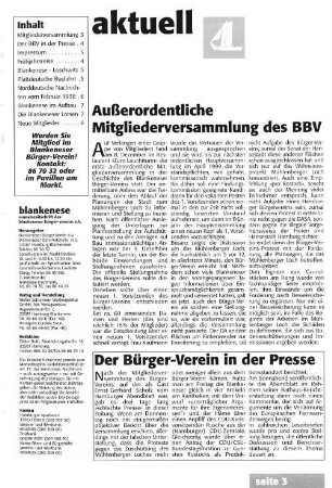 Außerordentliche Mitgliederversammlung des BBV