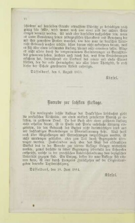 Vorrede zur sechsten Auflage