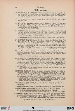 XIX. Judaica (Nr. 467-481)