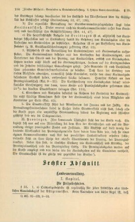 Sechster Abschnitt. Landesverwaltung